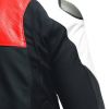 Dainese SPORTIVA sportovní kožená bunda červená/bílá vel.52